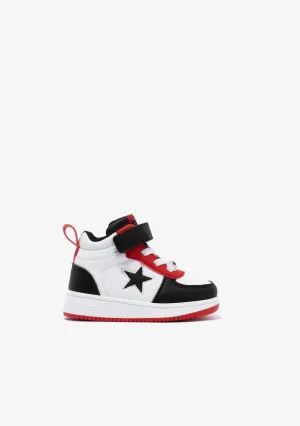 Baby's Black With Lights Star Hi-Top Sneakers