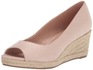 Bandolino Women's Nuri Wedge Sandals, Natural, 8.5
