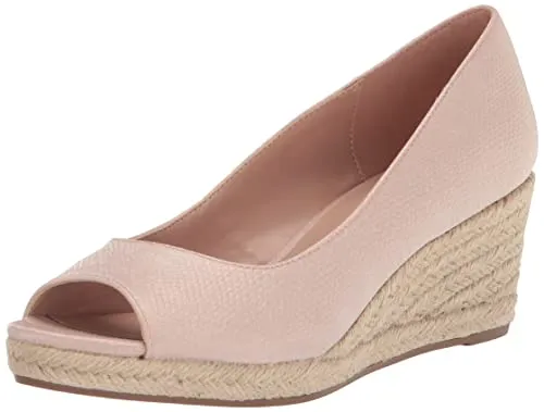 Bandolino Women's Nuri Wedge Sandals, Natural, 8.5