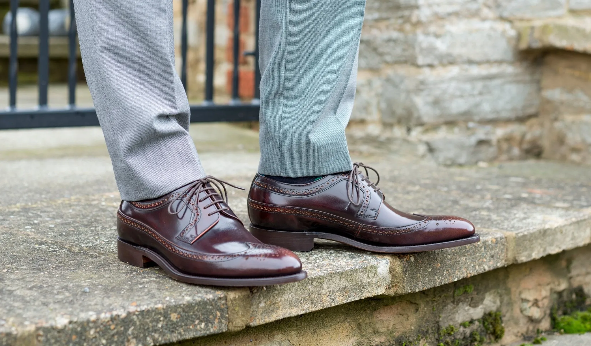 Barker Woodbridge - Brandy Hi-Shine, Brogue, Derby