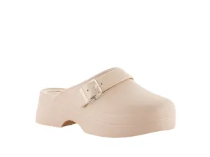 BEIGE VEGAN MULE