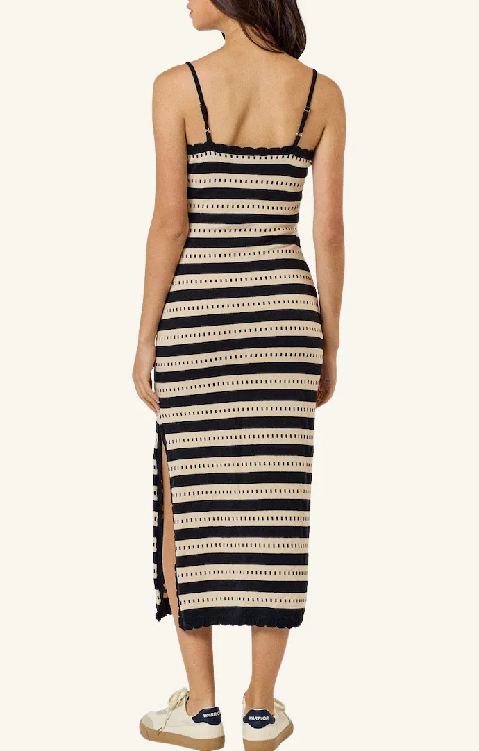 Bethany Natural Striped Dress
