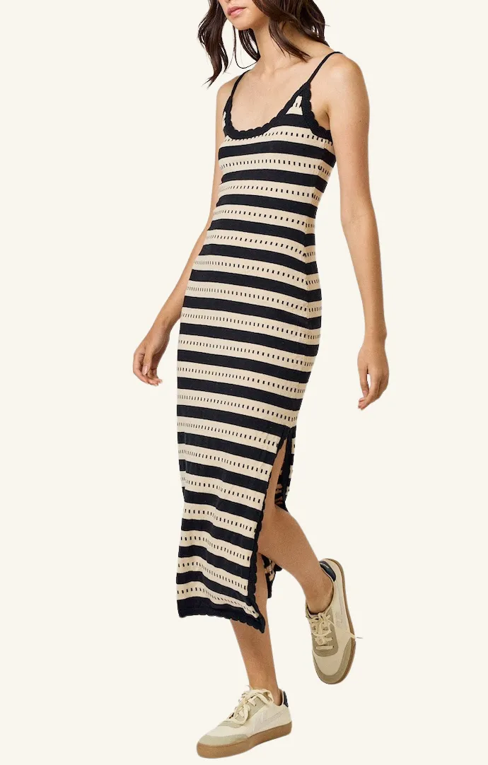 Bethany Natural Striped Dress