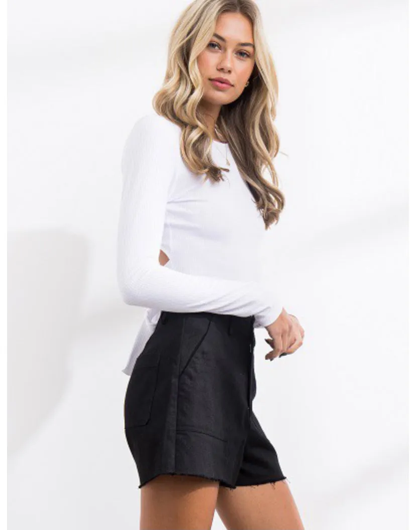 BEYOUtify Basic Tie Back Top (White)