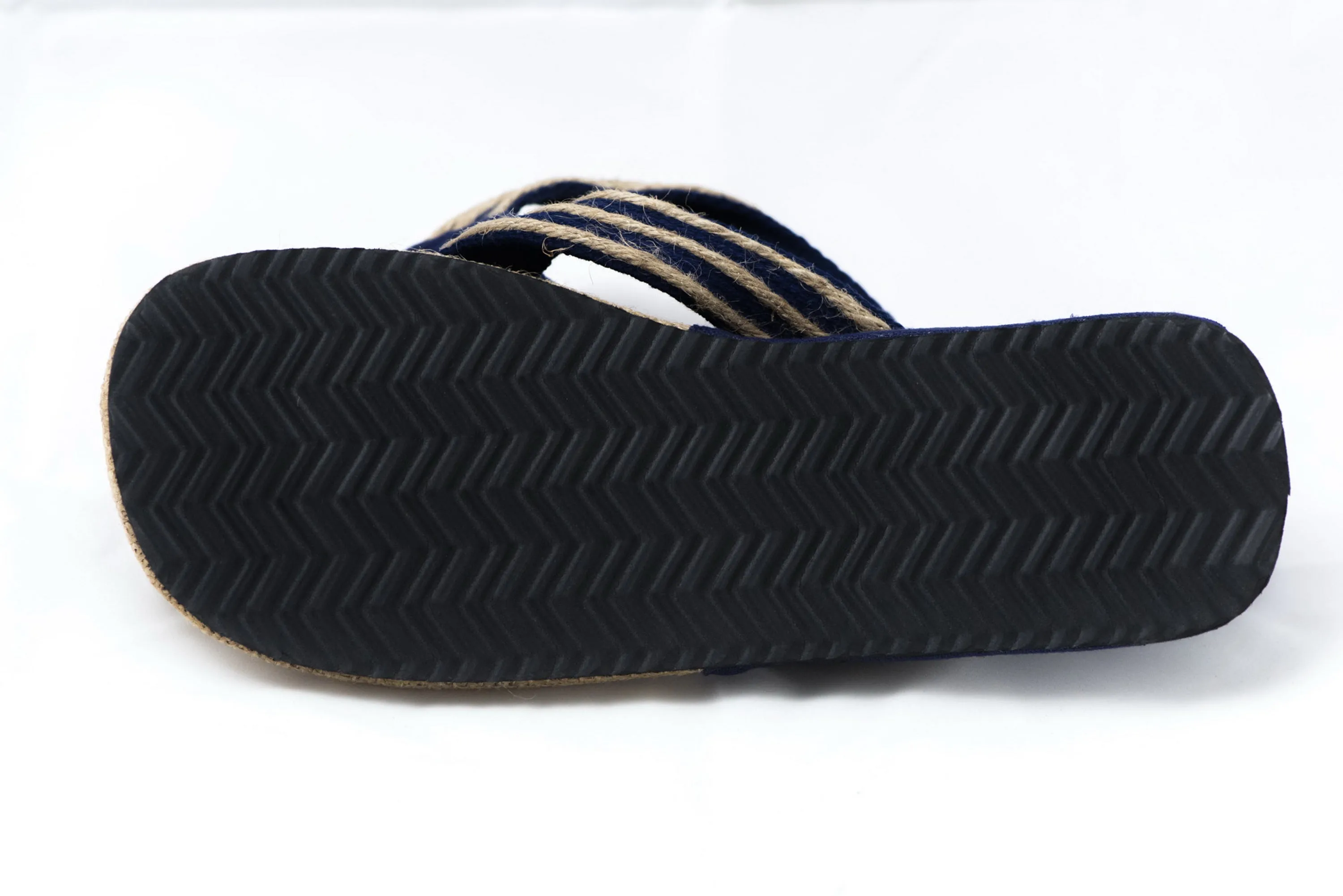 Blue and Natural Jute Sandals