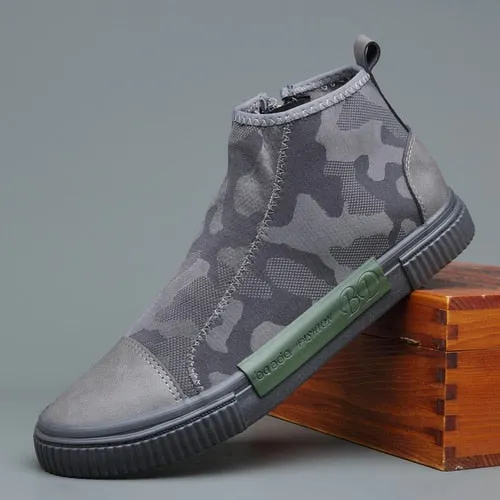 British Fashion Camouflage Pattern Non-slip Casual Shoes