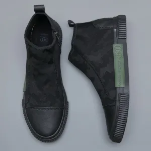 British Fashion Camouflage Pattern Non-slip Casual Shoes