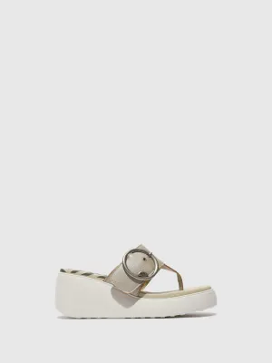 Buckle Mules DAFI938FLY SILVER