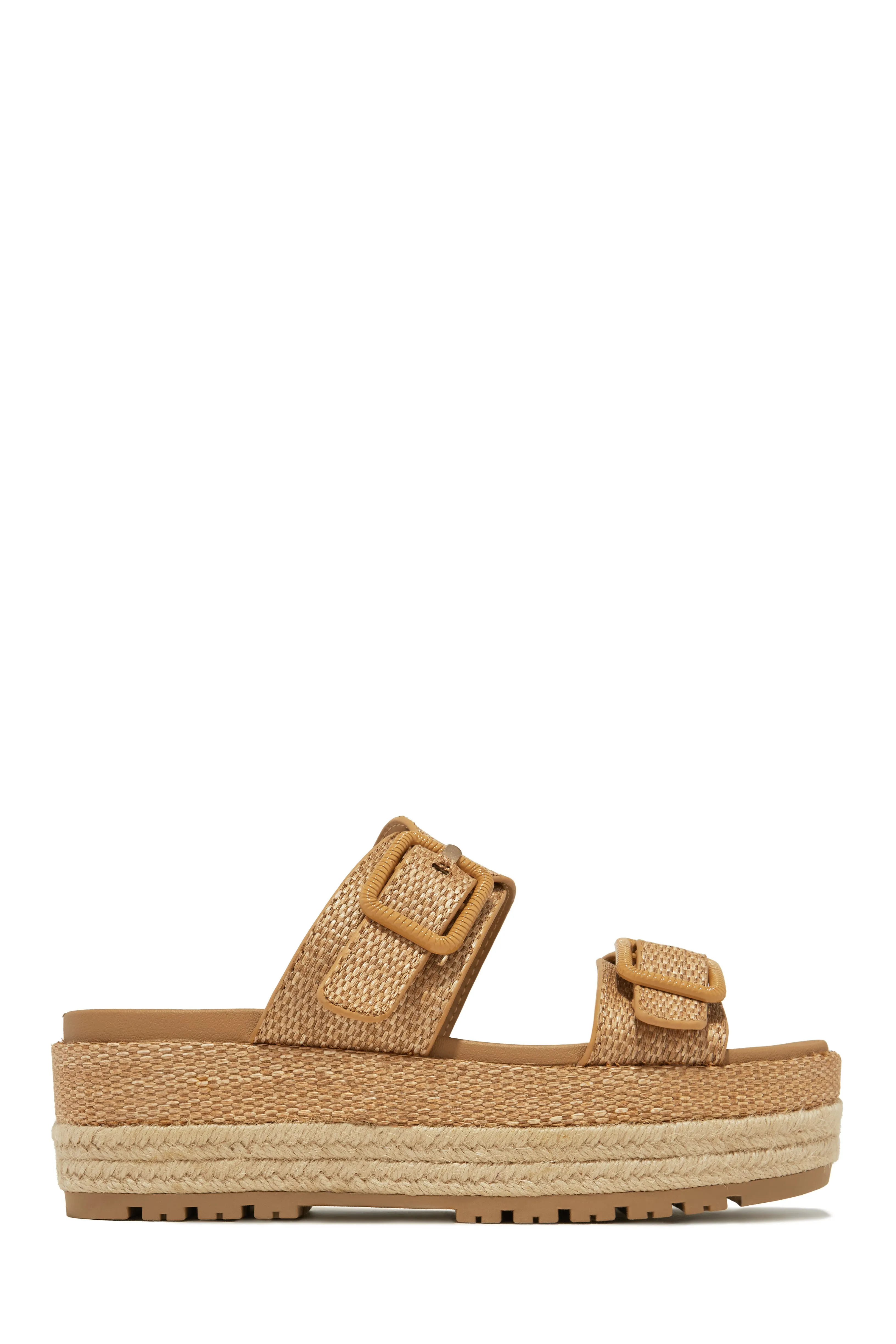 Cabo Nights Platform Slip On Sandals - Natural