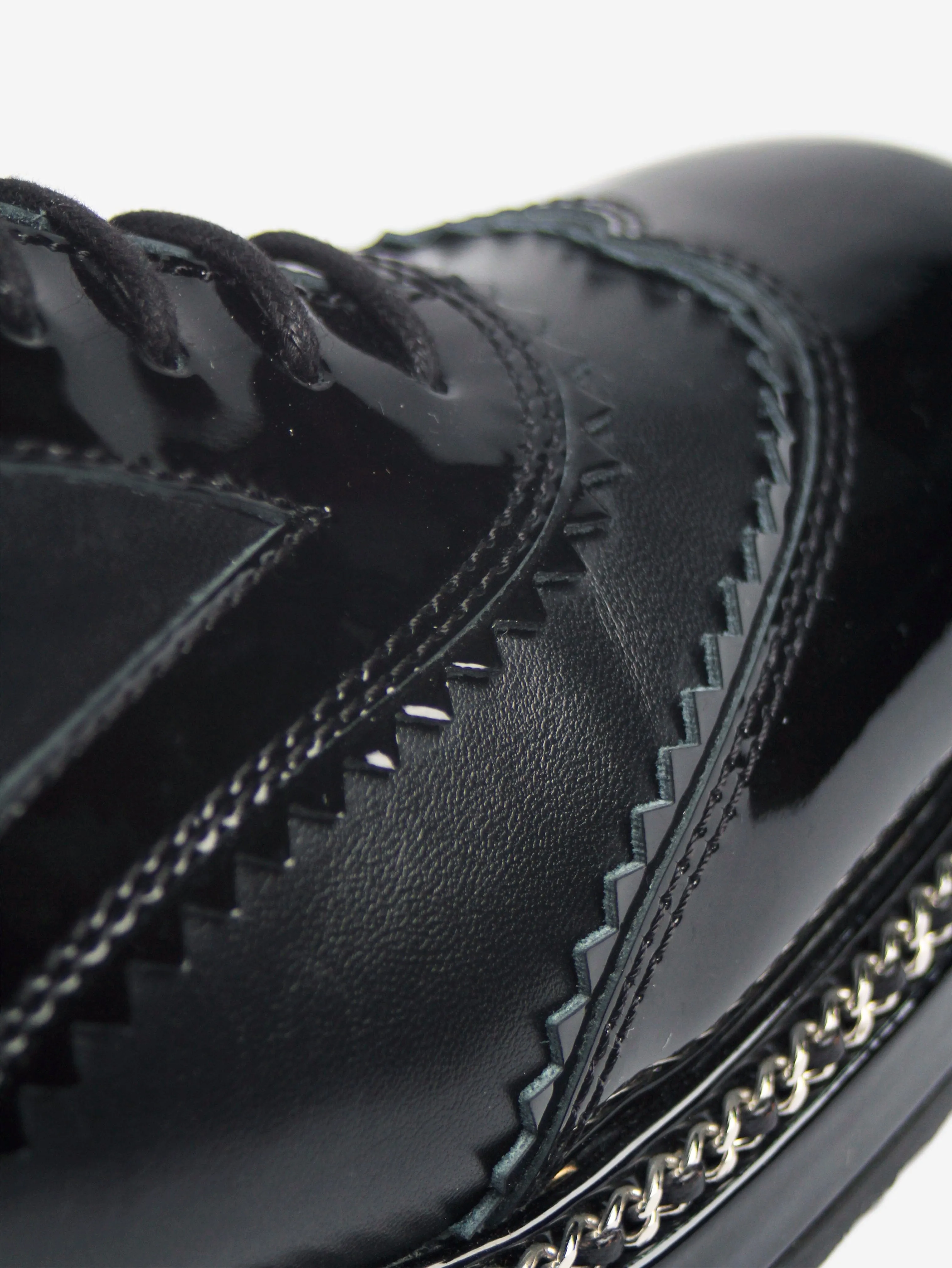 Chanel Black patent Derby shoes - size EU 38