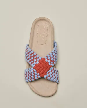 CRUZADO - BABY BLUE/OCHRE
