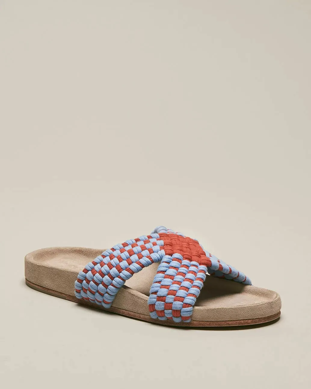 CRUZADO - BABY BLUE/OCHRE