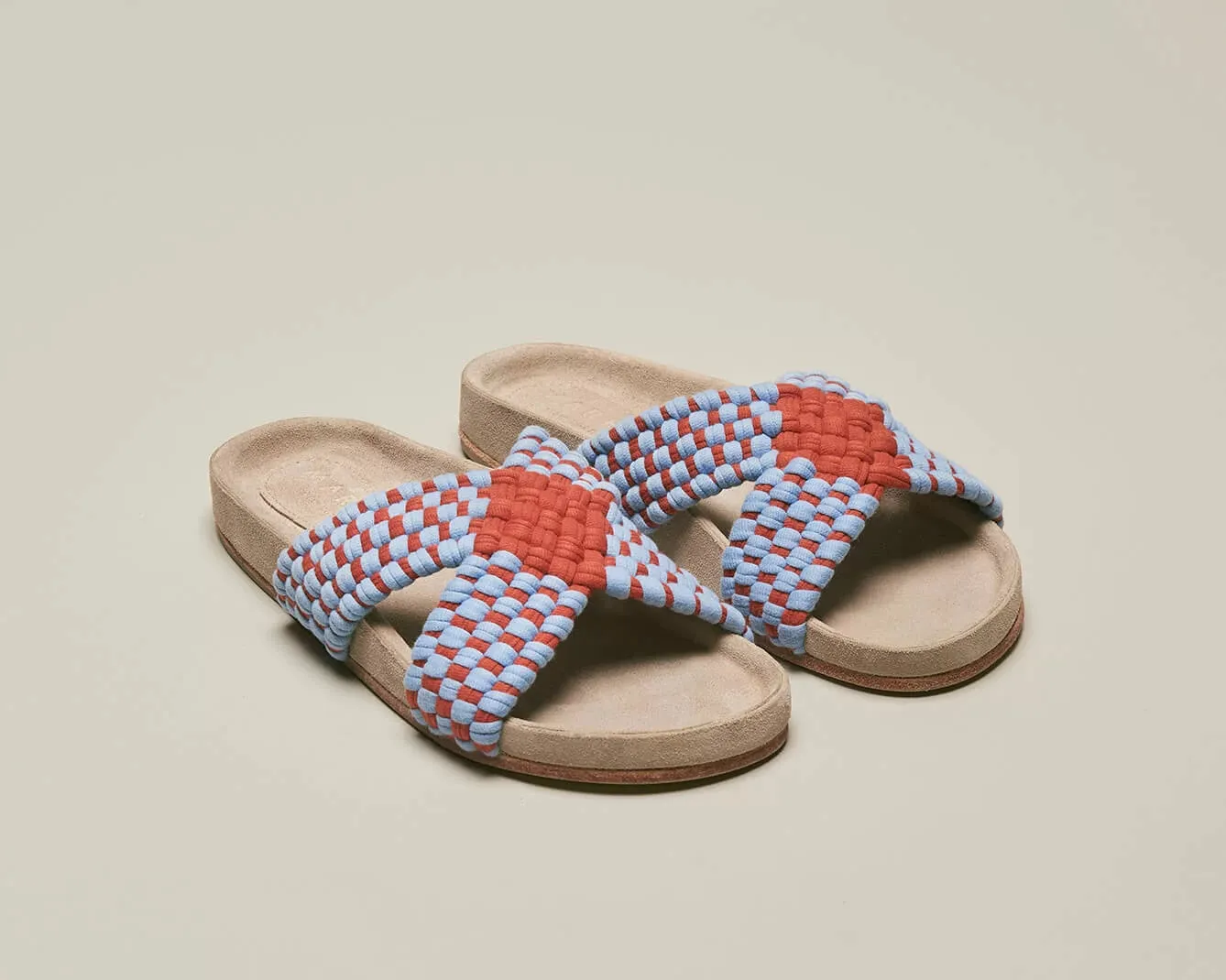 CRUZADO - BABY BLUE/OCHRE