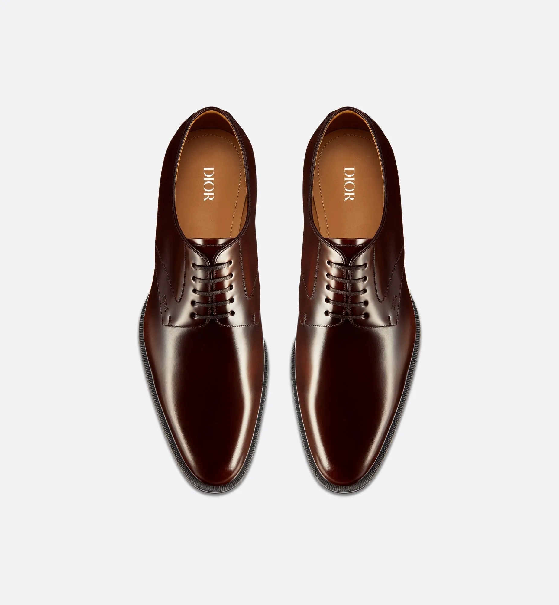 Dior Timeless Derby Shoe Dark Brown Polished Calfskin