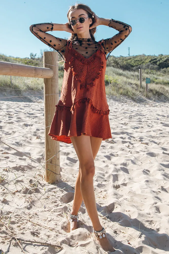 Down The Way Dress Coral