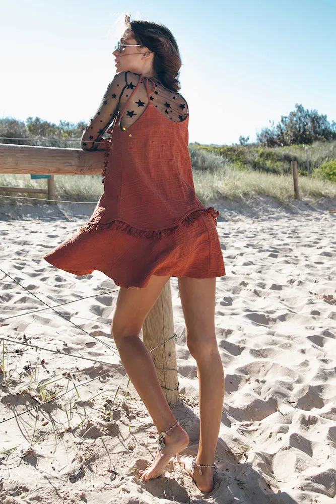Down The Way Dress Coral