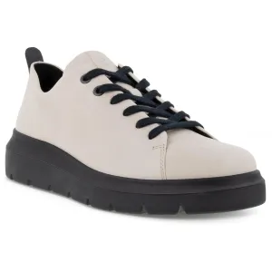 ECCO Womens Leather Lace Up Flats