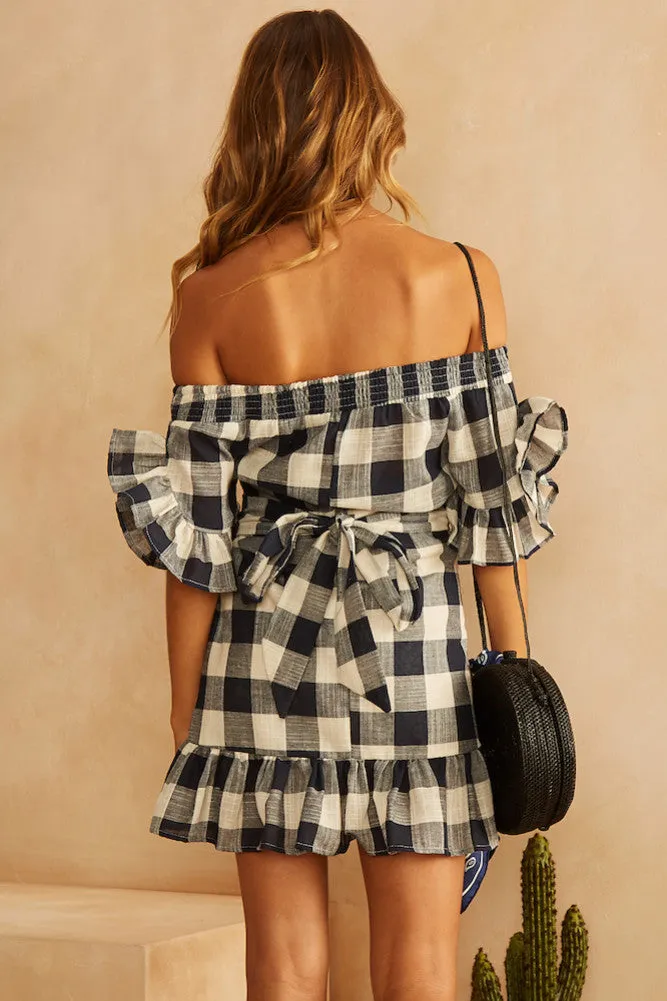 Goodbye Blue Sky Dress Navy