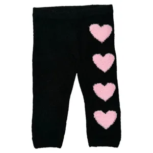 HEARTS FUZZY FLEECE LEGGINGS