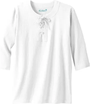 KingSize Men's Big & Tall Gauze Lace-Up Shirt