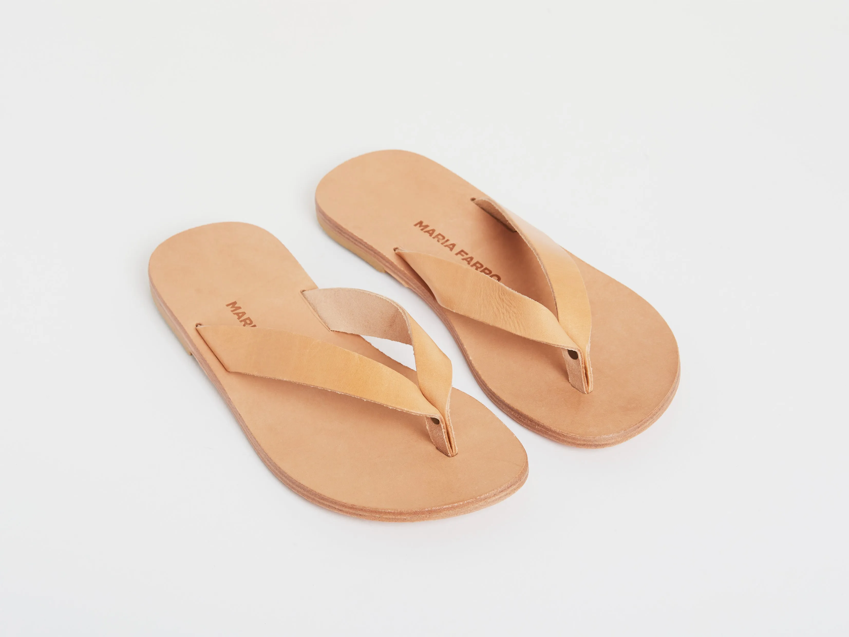 LEX flip flop — natural leather