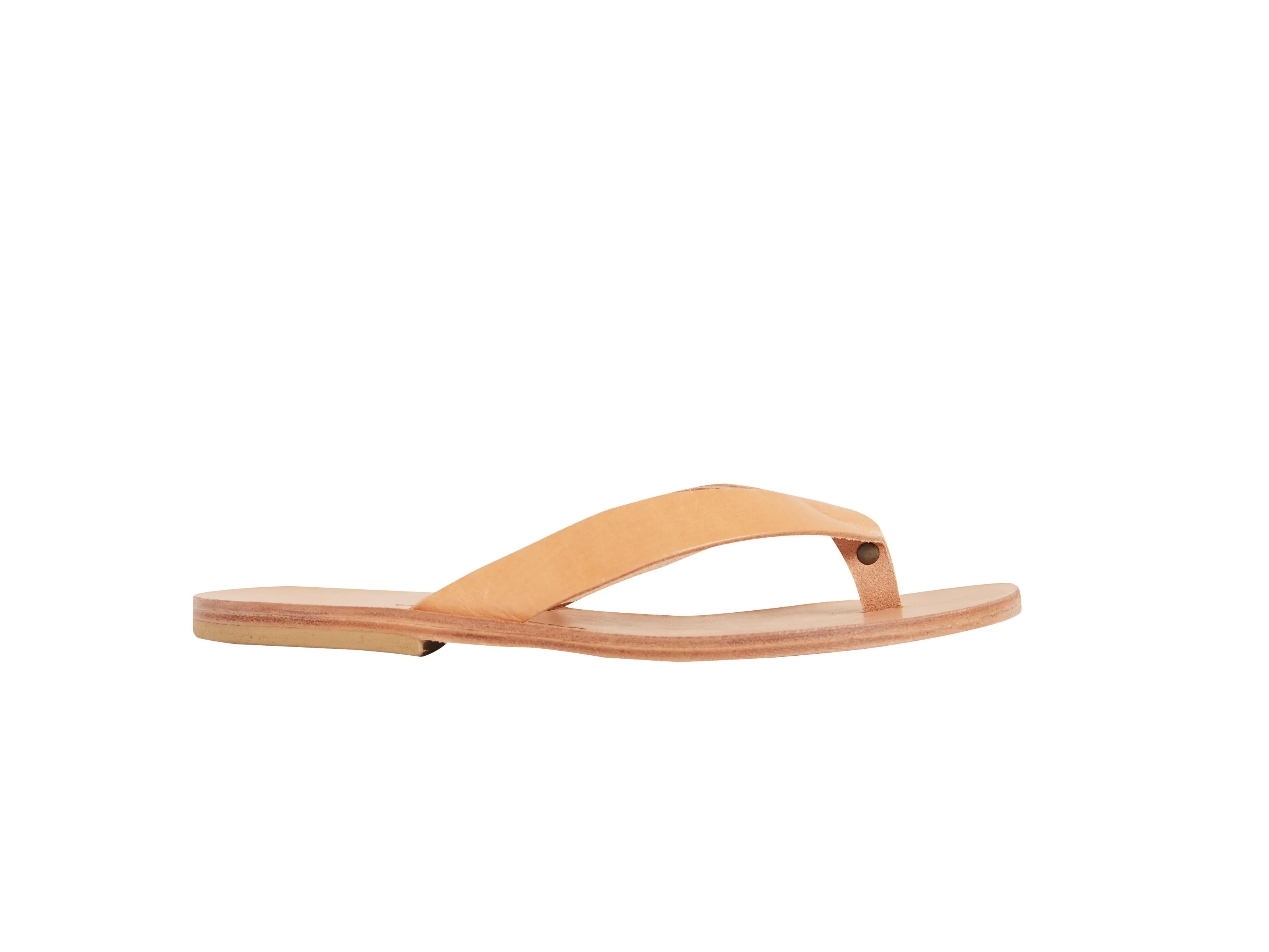 LEX flip flop — natural leather