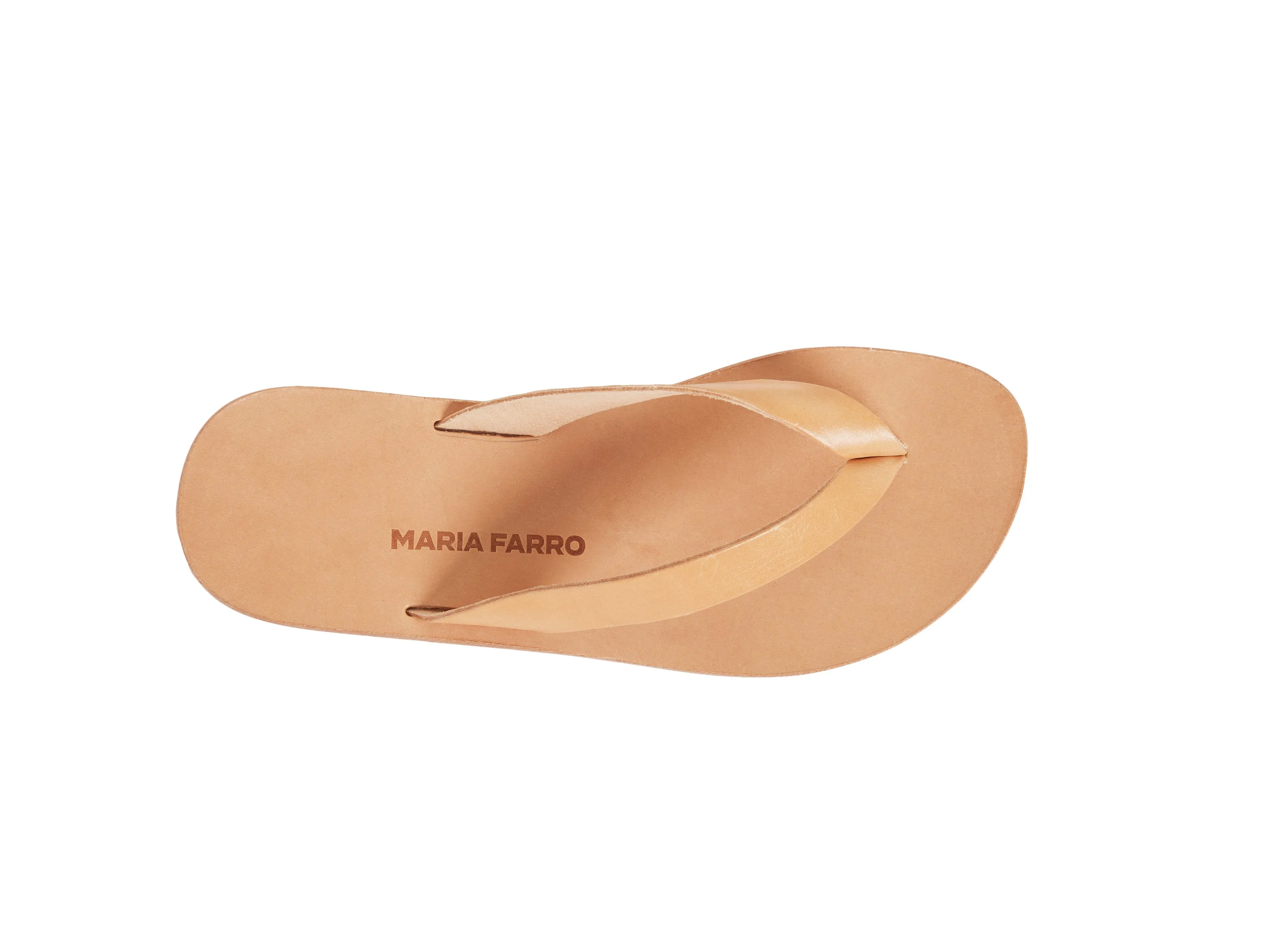 LEX flip flop — natural leather