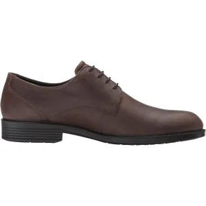 Men's Ecco Harold Derby Tie Coffee Leather