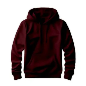 Men's Pullover Hoodie in Burgandy
