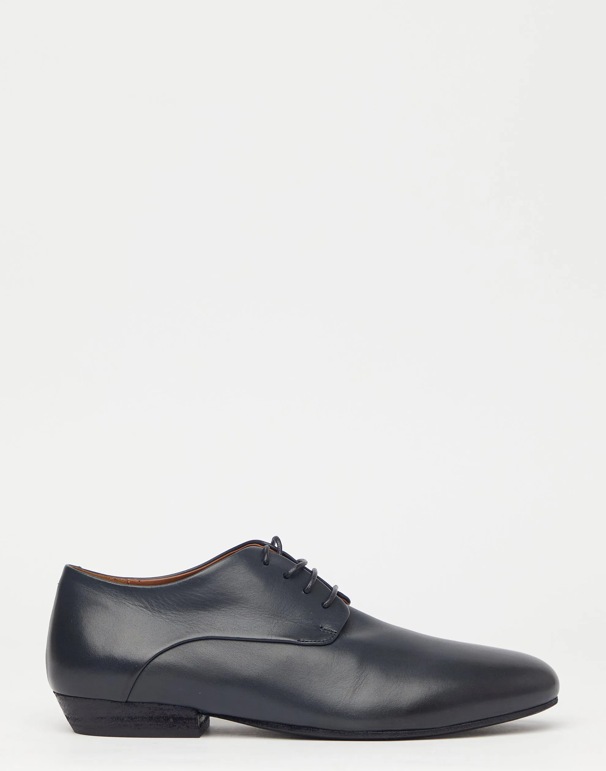 Midnight Leather Miniblocco Derby Shoes