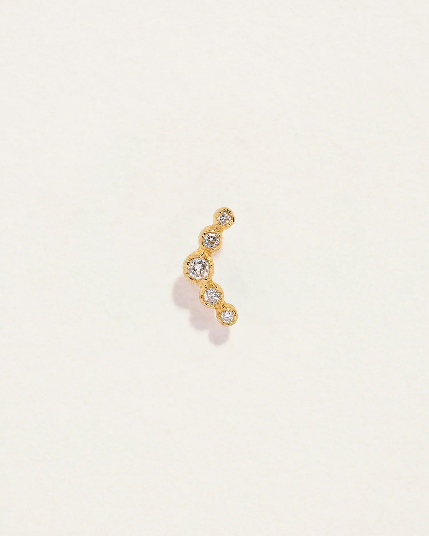 Molten Crescent Stud