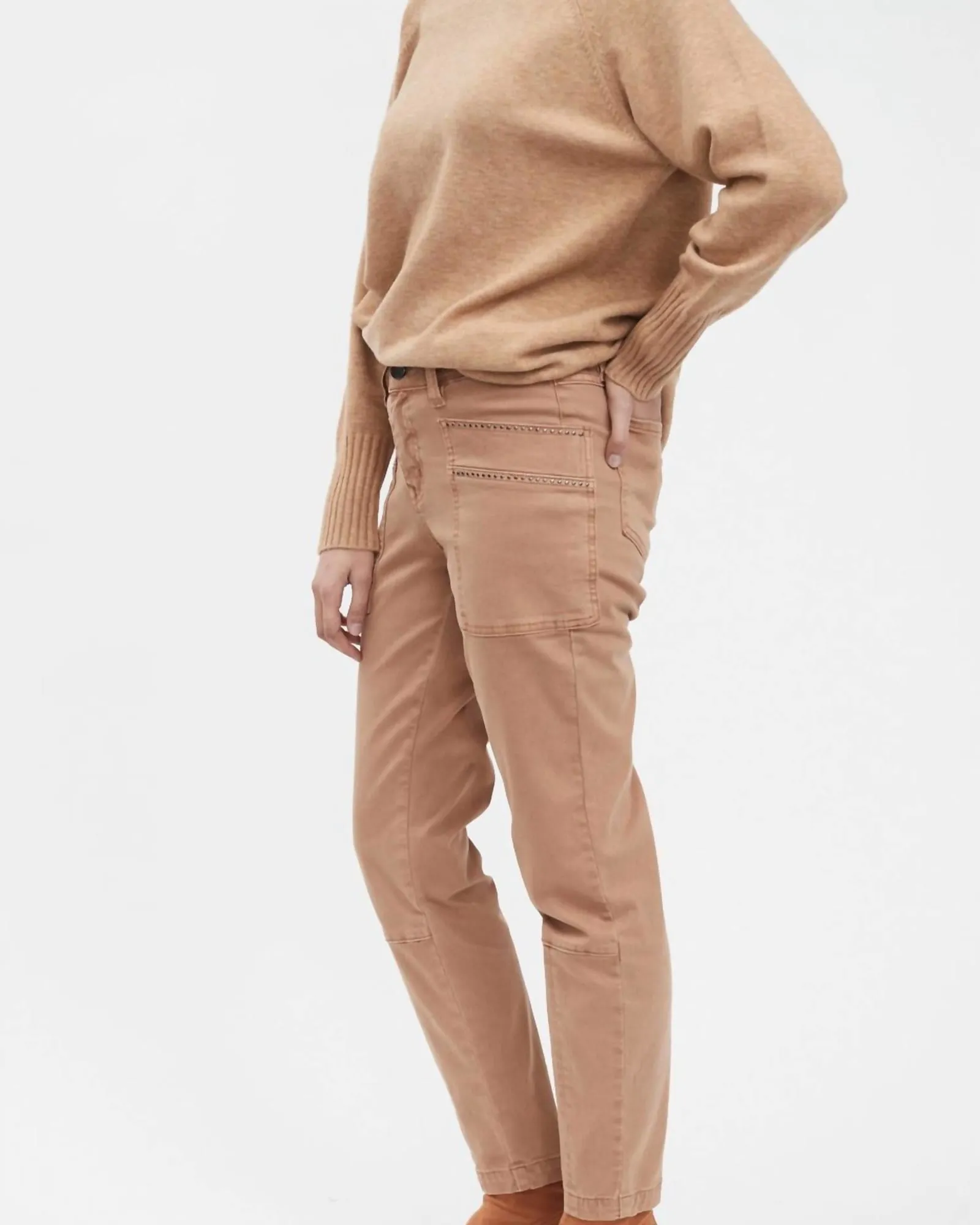 Olivia Slim Ankle Pants In Butter Rum | Butter Rum