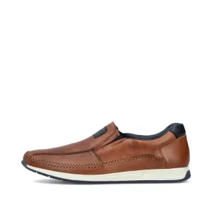 Rieker Mens Leather Slip On Tan 11962-25 sale