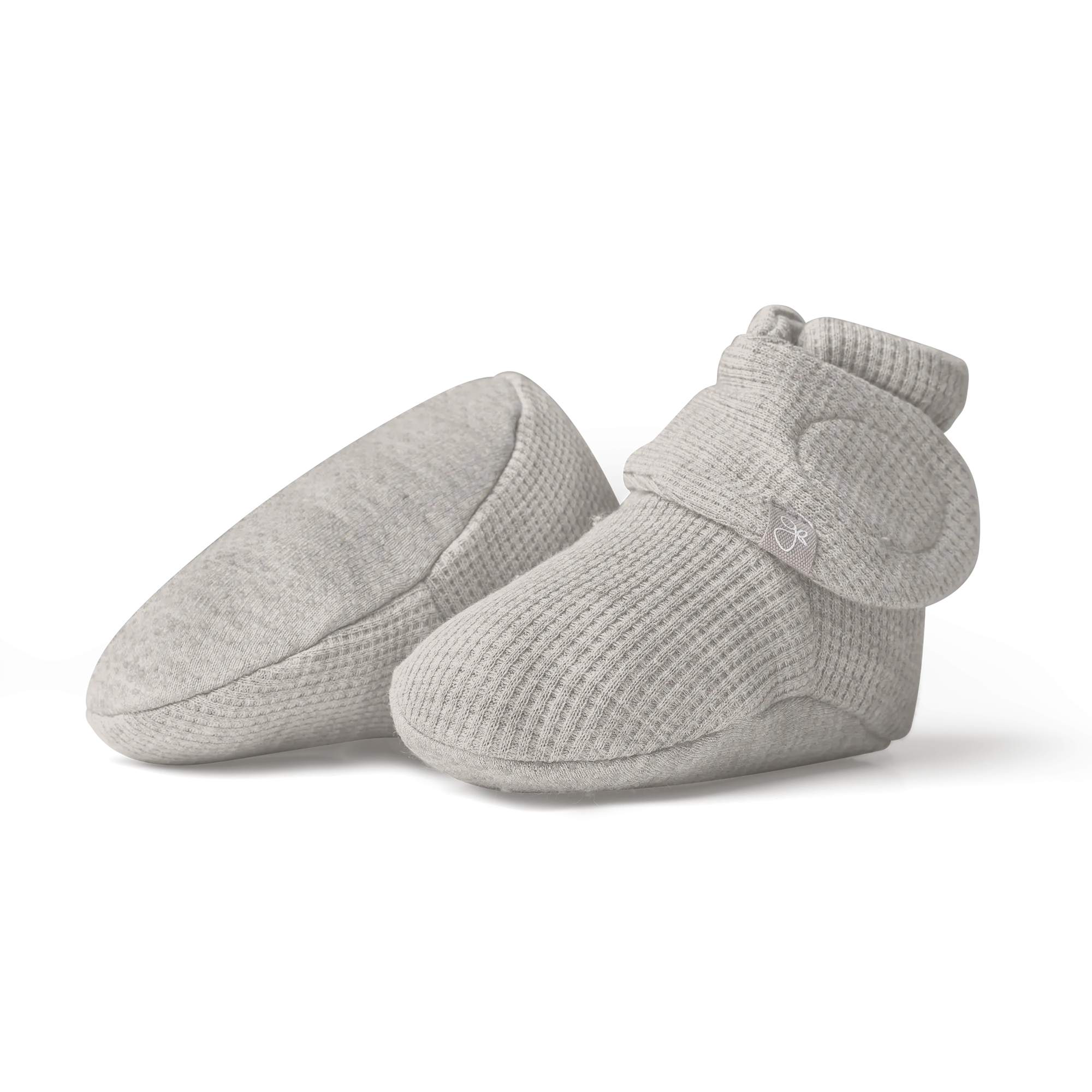 Thermal Organic Cotton Stay-On Boots - Stone