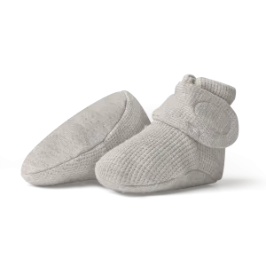 Thermal Organic Cotton Stay-On Boots - Stone