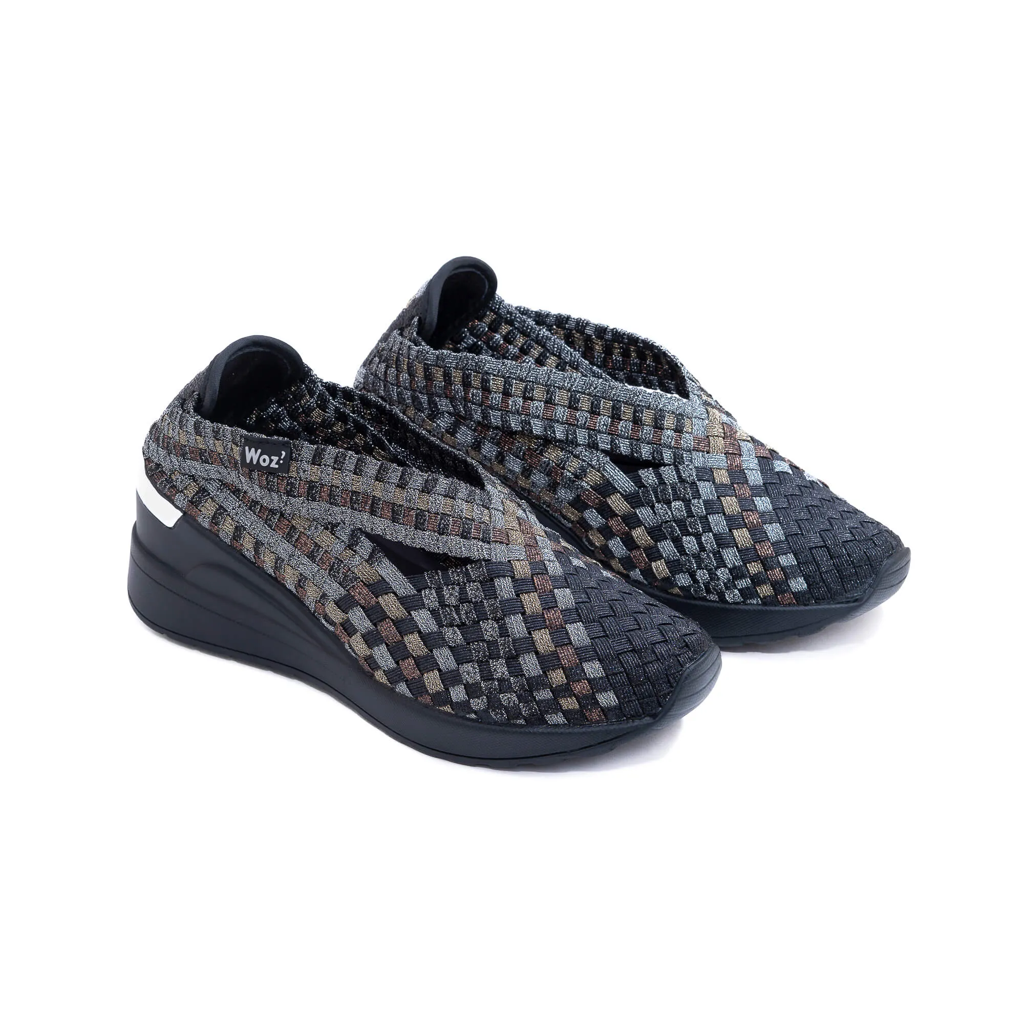 Tolone Metallic Black Bronze & Gold Sneakers