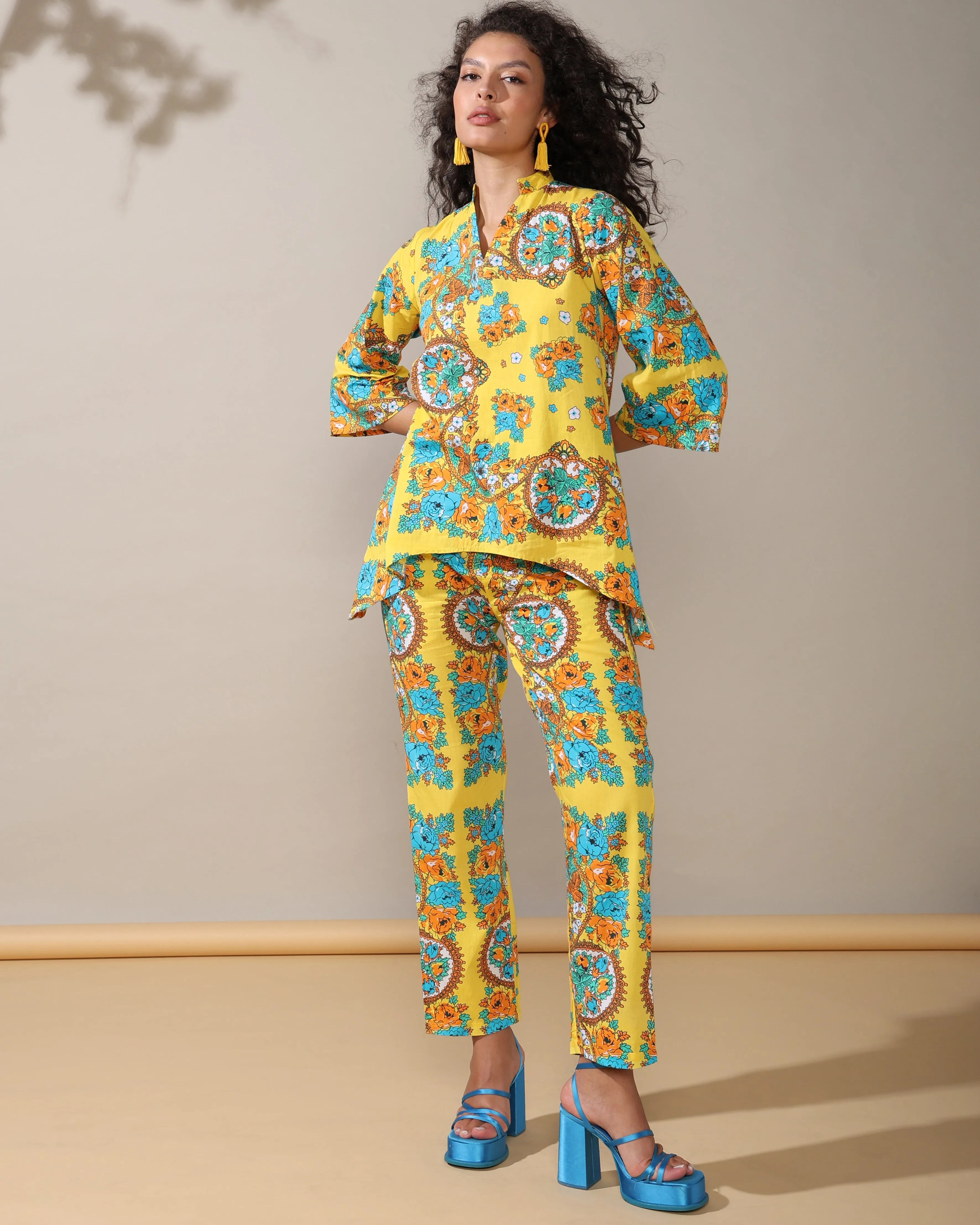 Trendy tandems printed poplin coord set of 2