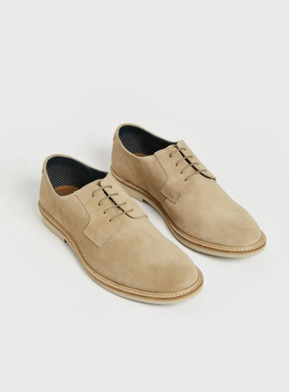 Tu Stone Suede Desert Derby Mens Shoes