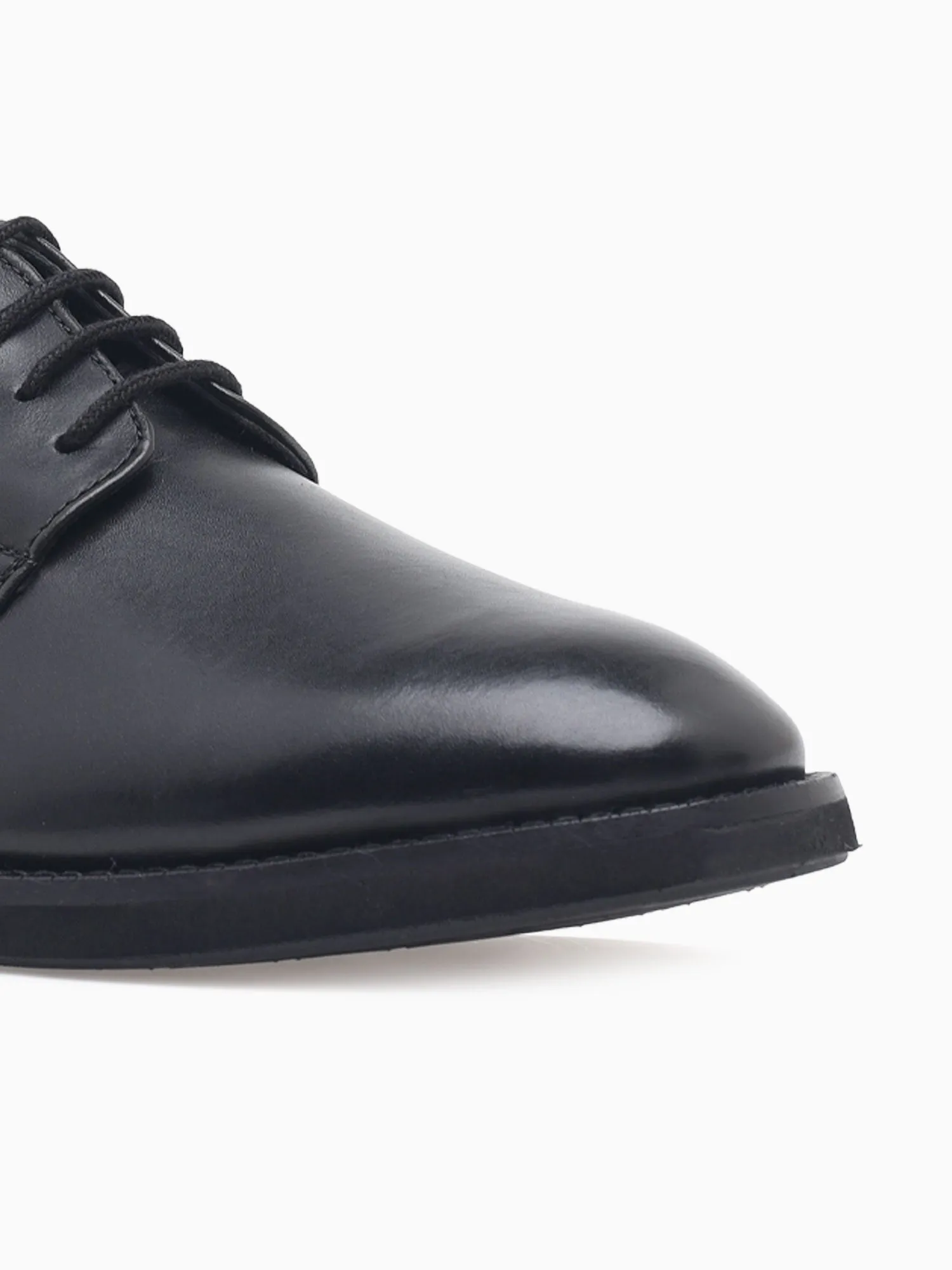 Un Hugh Lace Black Leather