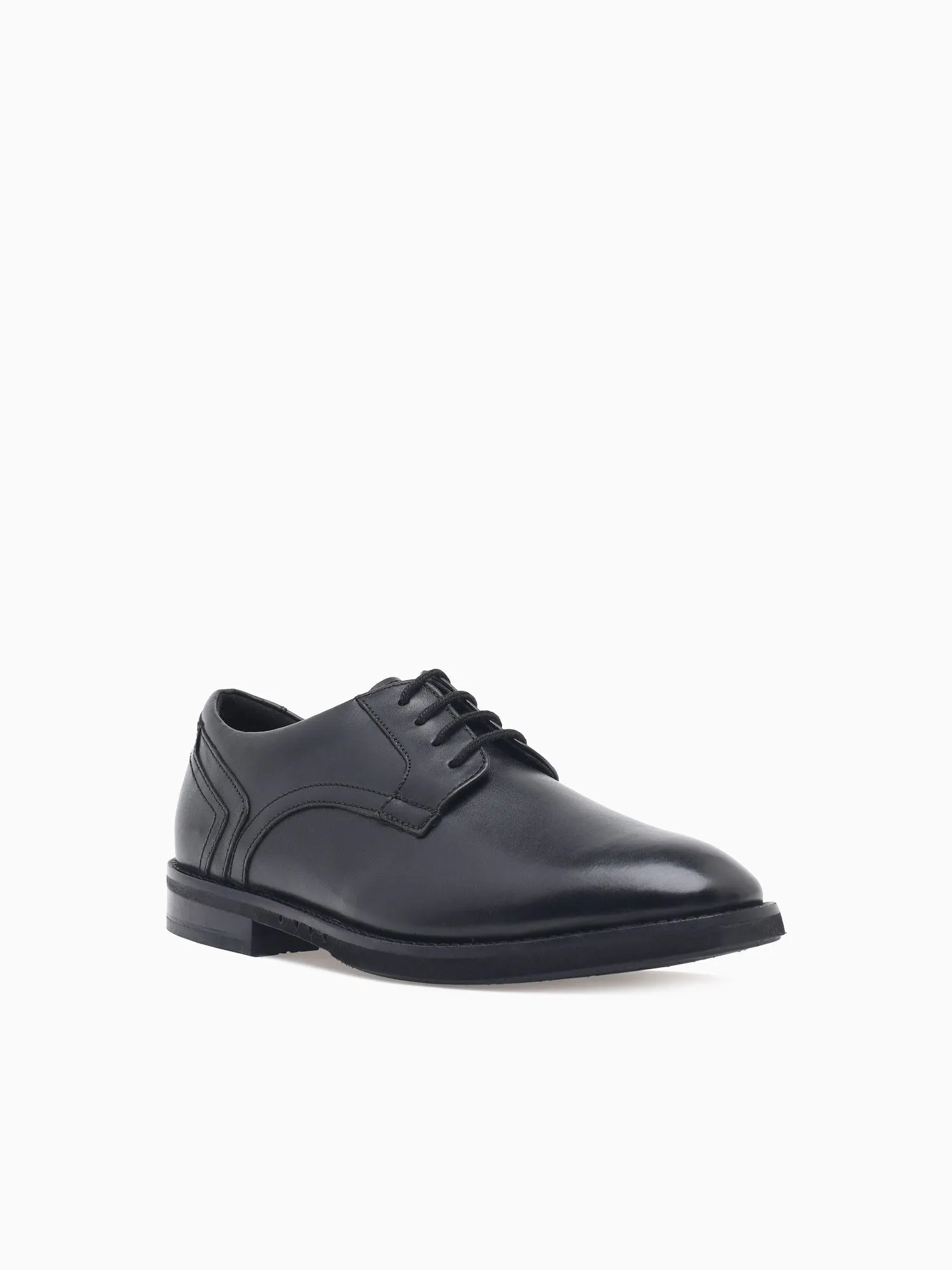Un Hugh Lace Black Leather